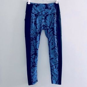 PRISMSPORT Splatter Print 7/8 Length Leggings